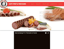 Tablet Screenshot of alexsmeat.com